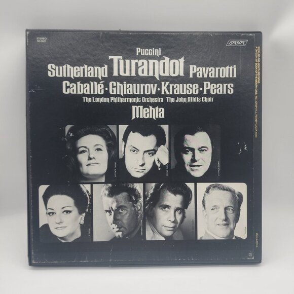 Puccini Sutherland Turandot Pavarotti Mehta Krause Pears LP Record 3 - Picture 5 of 5